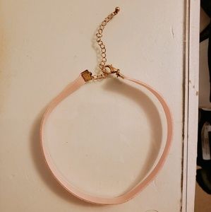 FREE W ANY CLOTHING PURCHASE Pink velvet choker